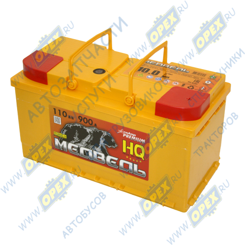 4607175653589 Аккумулятор (АКБ) 3-обр.полярность 110 а/ч 353х175х190; 900А SILVER Тюменский медведь